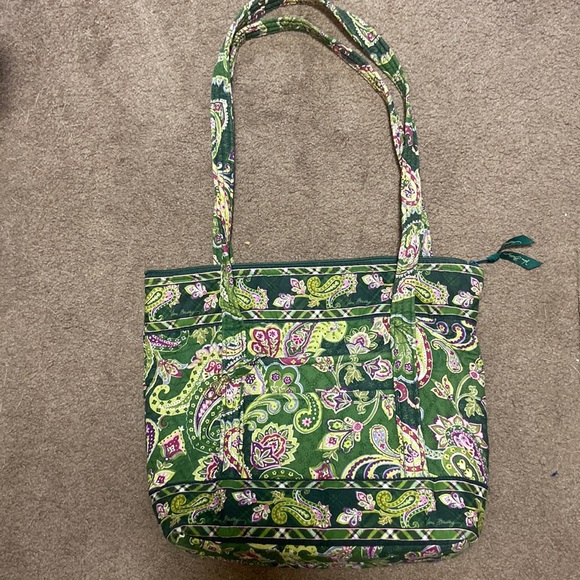 Vera Bradley Bags Vera Bradley Chelsea Green Large Tote Bag Lots Of